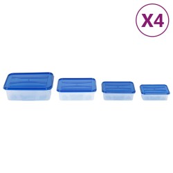 Récipients de stockage des aliments avec couvercles 16 pcs PP 
