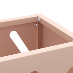 Support de parapluie rose 28x12x41 cm en acier 