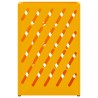 Porte-parapluie jaune moutarde 28x12x41 cm en acier. 