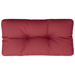 Coussin de palette rouge bordeaux 70x40x12 cm tissu 