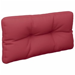 Coussin de palette rouge bordeaux 70x40x12 cm tissu 