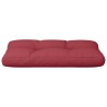 Coussin de palette rouge bordeaux 70x40x12 cm tissu 