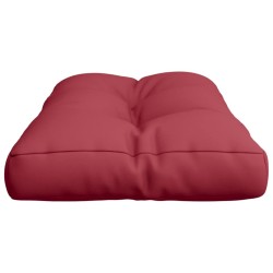 Coussin de palette rouge bordeaux 70x40x12 cm tissu 