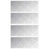 Plaques à damier en aluminium 4 pcs antidérapantes 50x20 cm 