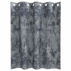 Rideaux en velours 2 pcs avec œillets gris argent 140x140 cm 