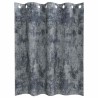 Rideaux en velours 2 pcs avec œillets gris argent 140x140 cm 