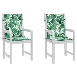 Coussins de chaise Autre 2 pcs Motif de feuille 100 x 50 x 3 cm 