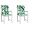 Coussins de chaise Autre 2 pcs Motif de feuille 100 x 50 x 3 cm 