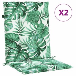 Coussins de chaise Autre 2 pcs Motif de feuille 100 x 50 x 3 cm 