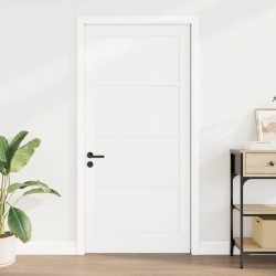 porte intérieure “ORKDAL” blanche 93x202x4 cm en bois massif de pin 