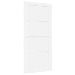 porte intérieure “ORKDAL” blanche 93x202x4 cm en bois massif de pin 