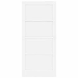 porte intérieure “ORKDAL” blanche 93x202x4 cm en bois massif de pin 
