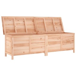 Boîte de rangement de jardin 198,5x50x56,5 cm bois massif sapin 