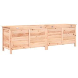 Boîte de rangement de jardin 198,5x50x56,5 cm bois massif sapin 