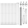 Set de Clôture 2 pièces Acier galvanisé 25 x 1.5 m Durable 