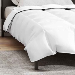 Duvet d'hiver Blanc 135 x 220 cm Polyester Pêche 105gsm 