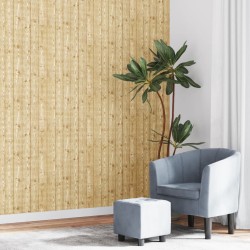 Papier peint 3D grain de bois marron 10x0,53 m non tissé 