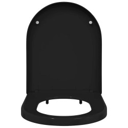 Siège de toilette Noir 48 x 36.5 x 4.5 cm Polypropylène 