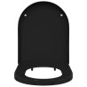 Siège de toilette Noir 48 x 36.5 x 4.5 cm Polypropylène 