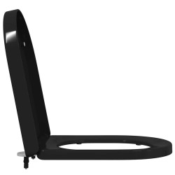 Siège de toilette Noir 48 x 36.5 x 4.5 cm Polypropylène 