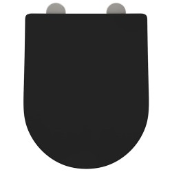 Siège de toilette Noir 48 x 36.5 x 4.5 cm Polypropylène 