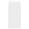 Rideaux avec des rideaux 2 pcs Blanc 140 x 225 cm Polyester 