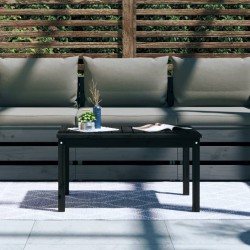 Table de jardin noir 82,5x50,5x45 cm bois massif de pin 