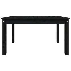 Table de jardin noir 82,5x50,5x45 cm bois massif de pin 