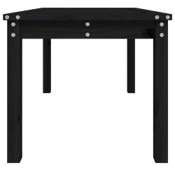 Table de jardin noir 82,5x50,5x45 cm bois massif de pin 