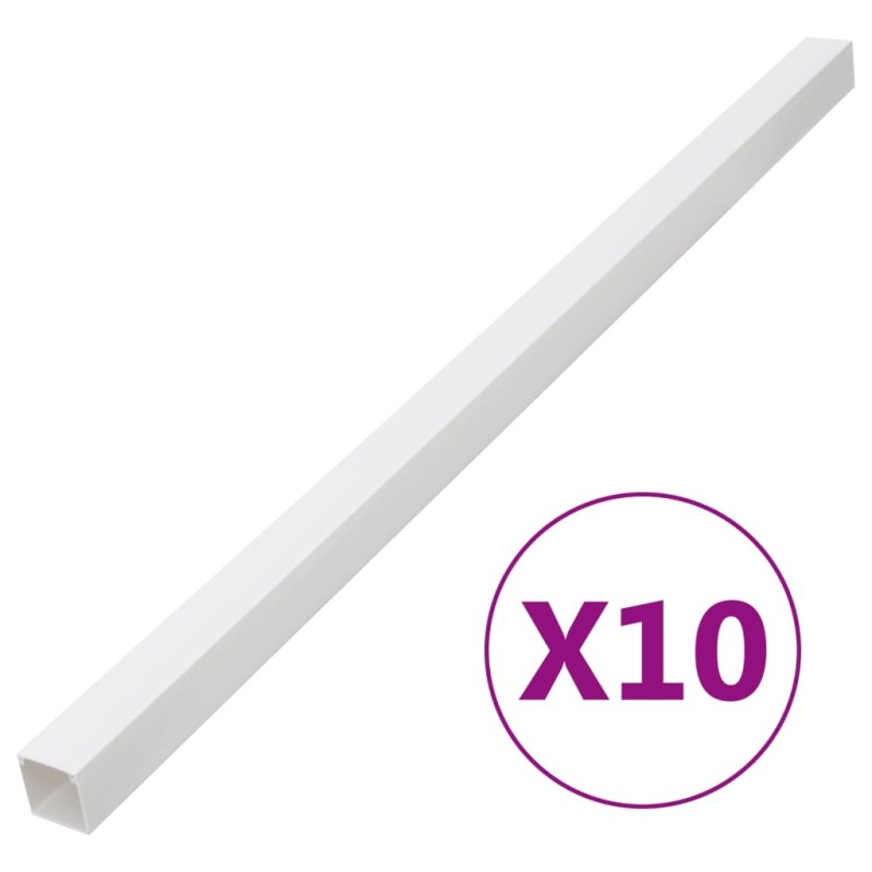 Goulotte de câble 40x25 mm 10 m PVC 