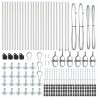 Poteaux de clôture avec plaques de base 26 pcs Ø32mm 110cm Acier galvanisé 