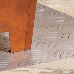 Plaques en Aluminium à Motifs 2 pcs Antidérapant 50x40 cm 