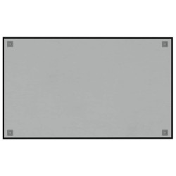Tableau noir magnétique mural noir 100x60 cm verre trempé 