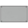 Tableau noir magnétique mural noir 100x60 cm verre trempé 