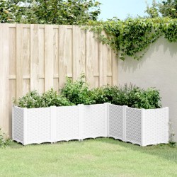 Jardinière blanc 160x120x53 cm polypropylène 
