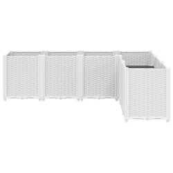 Jardinière blanc 160x120x53 cm polypropylène 