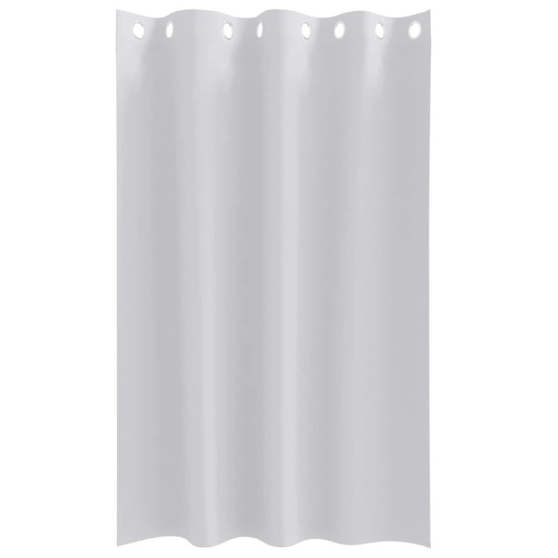 Rideaux avec des rideaux 2 pcs Gris pâle 175 x 140 cm Polyester 