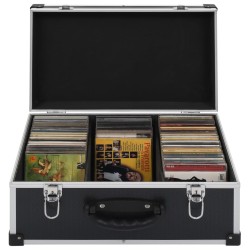Étui de CD pour 60 CD Aluminium ABS Noir 