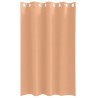 Rideaux 2 pcs Marron clair 175 x 140 cm Polyester 