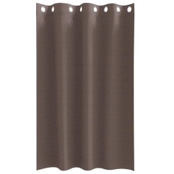 Rideaux 2 pcs Marron foncé 175 x 140 cm Polyester 