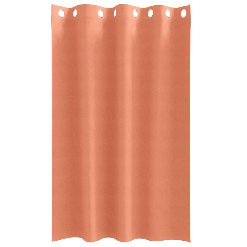Rideaux 2 pcs Couleur terre cuite 175 x 140 cm Polyester 