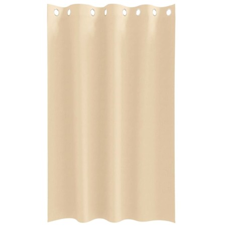 Rideaux avec des rideaux 2 pcs Crème 175 x 140 cm Polyester 