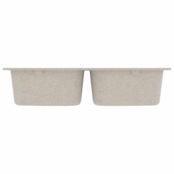 Évier de cuisine beige 760x480x184 mm granit 