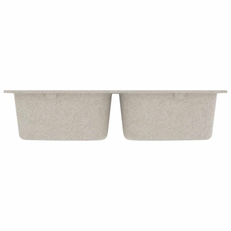 Évier de cuisine beige 760x480x184 mm granit 