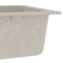 Évier de cuisine beige 760x480x184 mm granit 