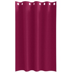 Rideaux avec des rideaux 2 pcs Bordeaux 175 x 140 cm Polyester 