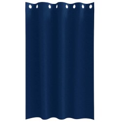 Rideaux 2 pcs Bleu foncé 175 x 140 cm Polyester 