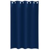 Rideaux 2 pcs Bleu foncé 175 x 140 cm Polyester 