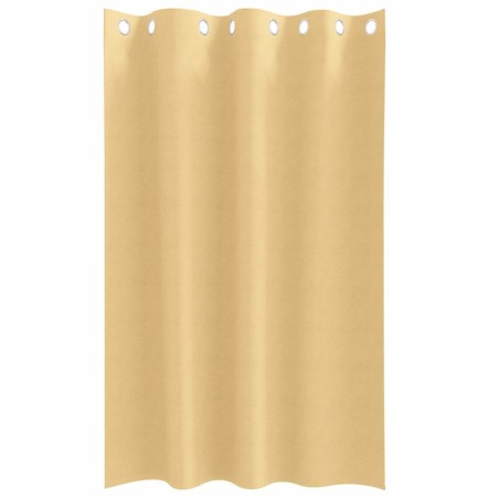 Rideaux avec des rideaux 2 pcs Beige 175 x 140 cm Polyester 