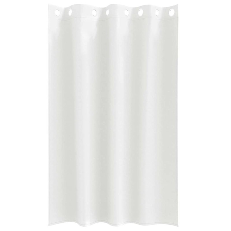 Rideaux avec des rideaux 2 pcs Blanc pur 175 x 140 cm Polyester 